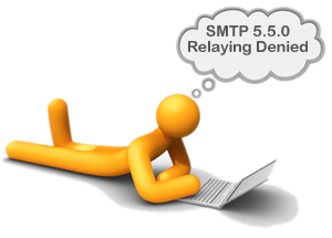 SMTP 550 relaying denied, solved with outMail by Prolateral